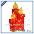 high quality with light chain christmas candle decoration